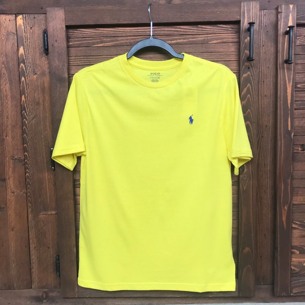 Polo Ralph Lauren Boys Yellow T-Shirt Crew Neck